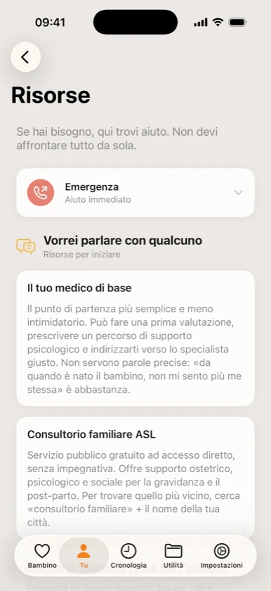 Ribbon Family: risorse di emergenza e supporto psicologico