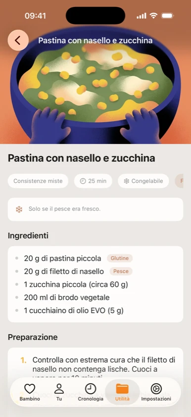 Ribbon Family: ricetta pesce per svezzamento